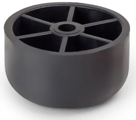 Опора Н-25мм Пластиковая Круглая Черная (под шуруп)