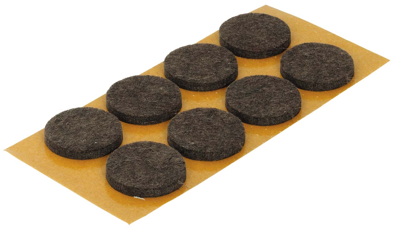 Подпятник войлочный d24 мм Темно-серый (20шт)