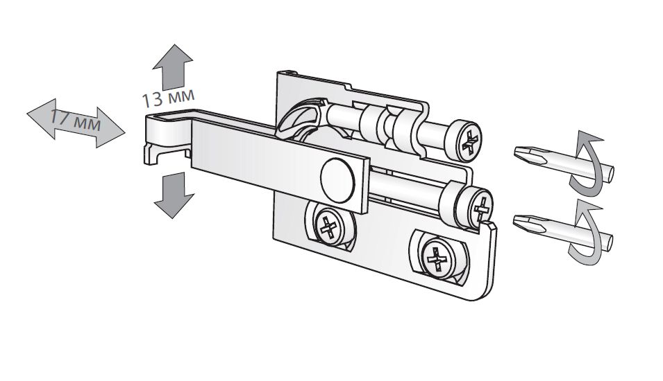 Навес Scarpi-4 левая  на саморезах + крышка