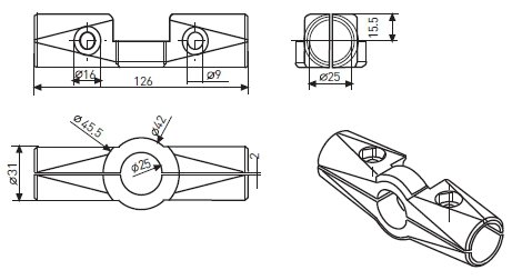 Соединитель JOCKER GT-24 хром (10 шт)