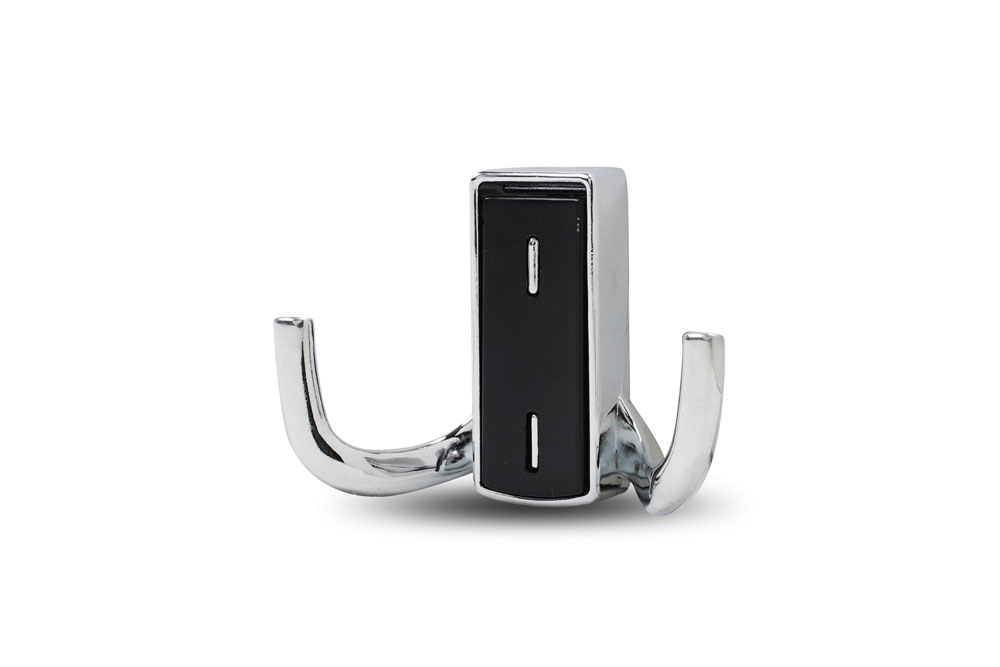 Крючок JET 397 двухрож. хром черный RZ397Z.002СP.BL