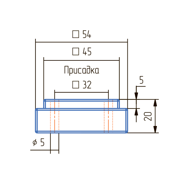 Опора ОСК-20 К (400 шт) Серый