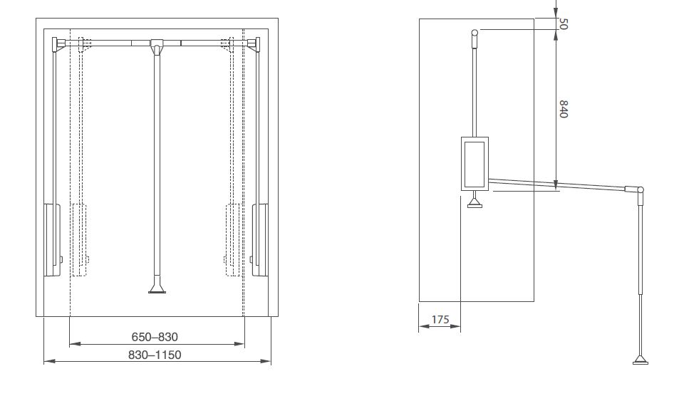 Пантограф 113 L60-83мм GR 113A ( JET )