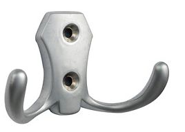 Крючок JET 585 Двухрожковый матовый хром СQ585Z.002CM