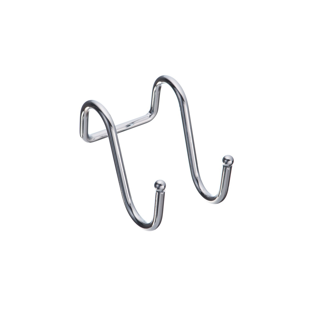 Крючок д/рейлинга двойной Хром