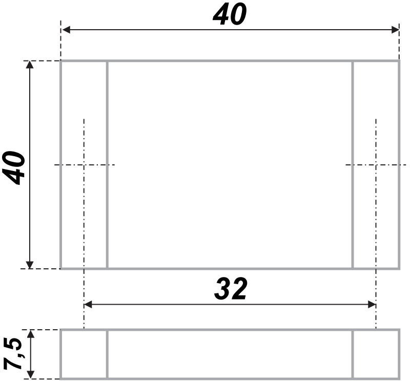 Ручка BOYARD RS025 СР(хром)3/32