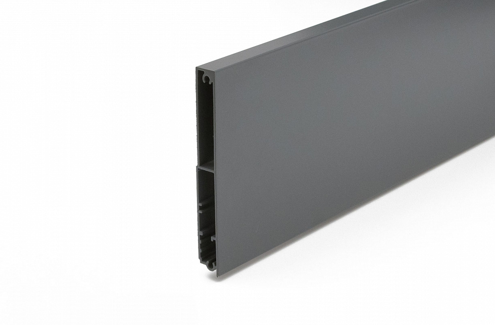 Комплект JETBOX ULTRA 218  ВНУТРЕННИЙ  антрацит(накладка+креп.+профиль) H80 мм