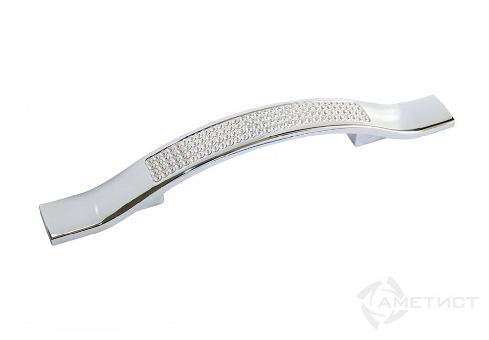 Ручка JET скоба 401-96 замак/кристалы хром RZ401U.096CP
