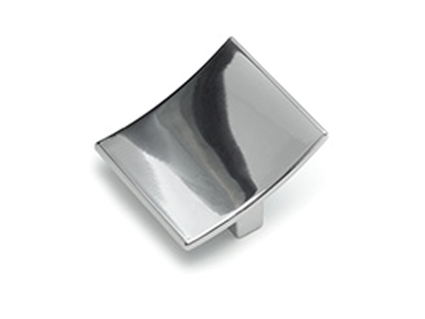 Ручка кнопка К 7 пластик (хром)