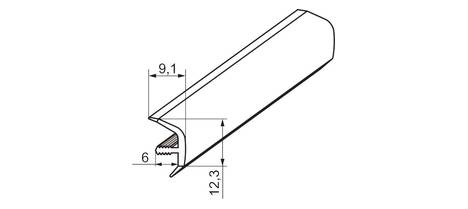 Профиль 108 хром 2 м (95)