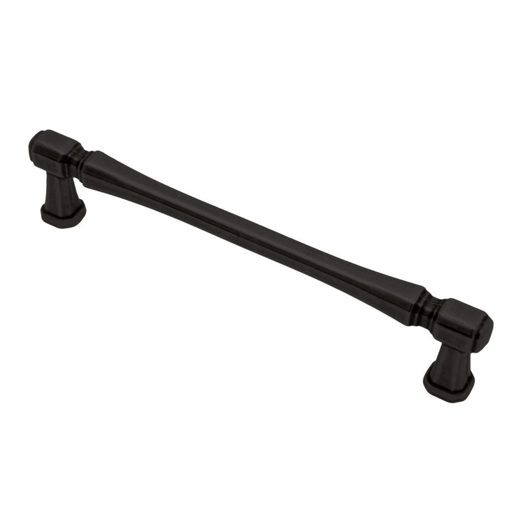 Ручка-скоба,160 мм (RS-124-160 BL)  матовый черный