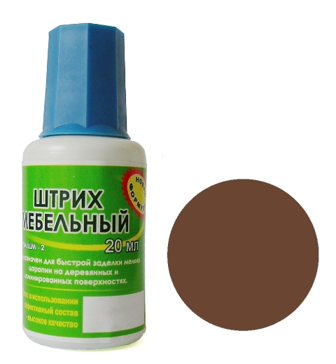 Штрих мебельный ясень темный
