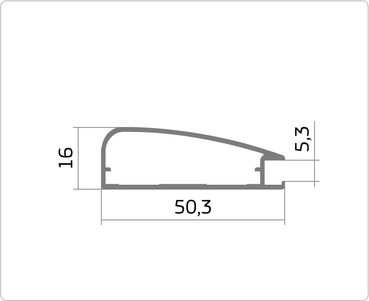 Профиль F1-13 серебро 