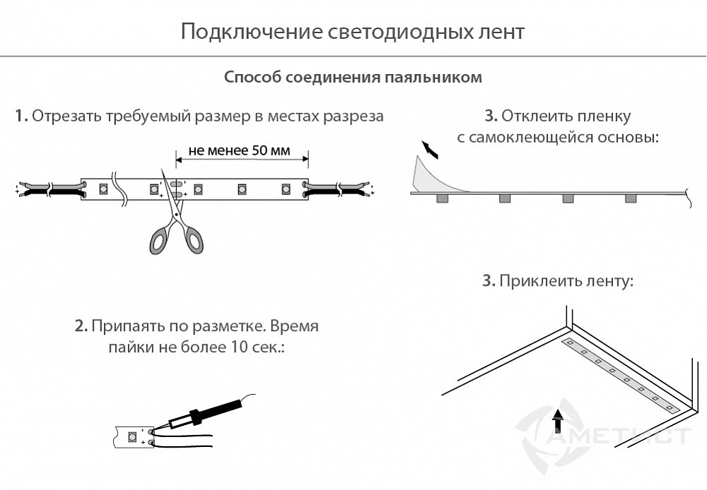 Светодиодная лента JET  250 8 мм 3528 60 диодов на 1 м 6000К влагозащищ. 5 метров 4,8 вт/м