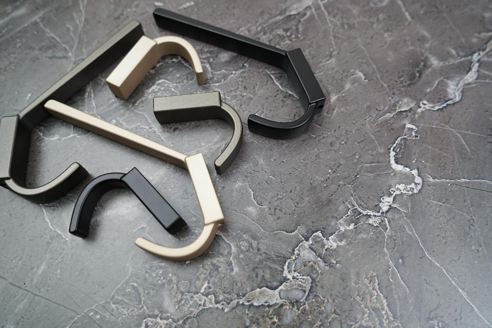 Крючок JET 236 Двухрожковый Латте Грей С236Z.001LG																												