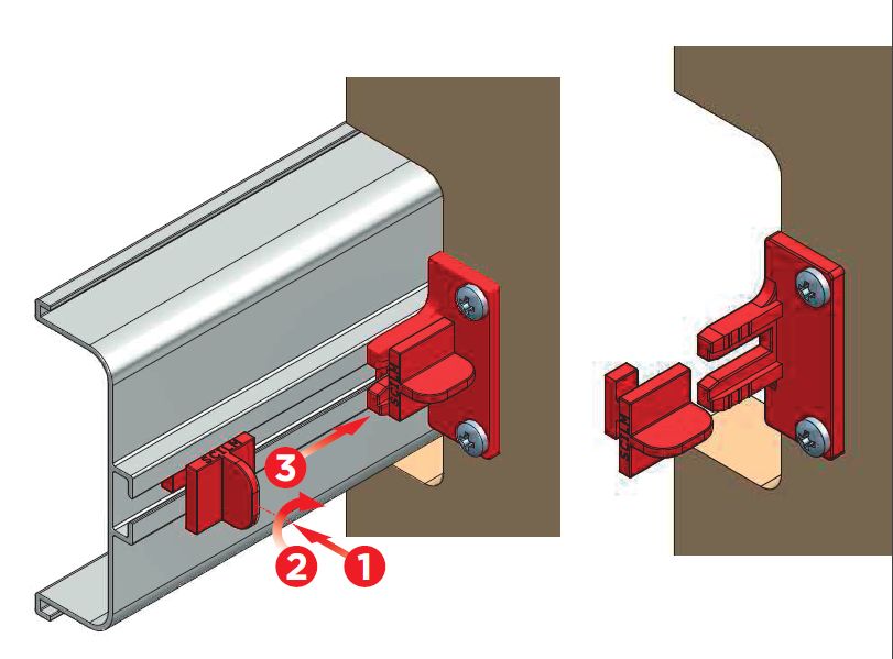 *Суппорт для профиля SU116DSS59 (Красный)