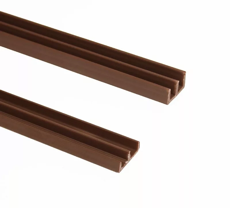 Направляющие для стекла коричн. 2м