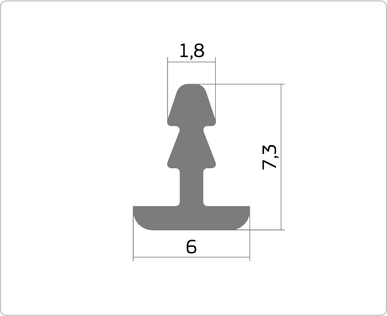 Профиль ДР1-13 серебро 4,1