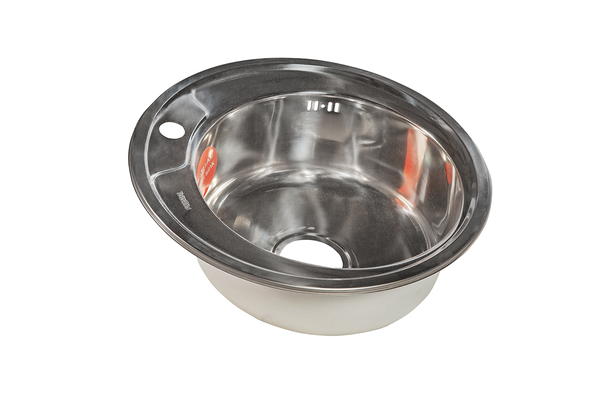 Мойка Premial 4949 хром D 49 круглая ОБЛИТАЯ