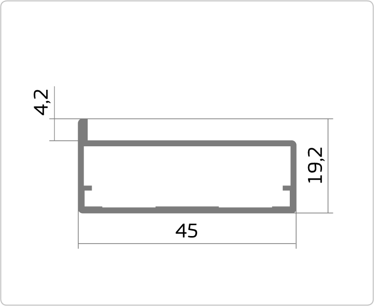 Профиль F1-30 серебро 