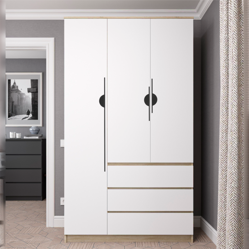 Ручка (Л-С) 6604-1000 МВ накладная черный мат