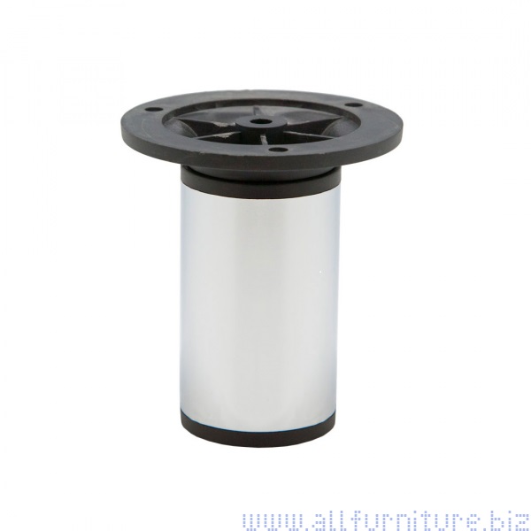 Опора 50 х150-170 мм( КРУГ пластик) Хром