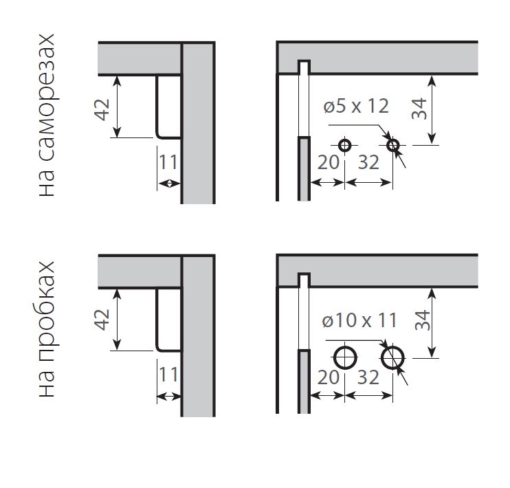 Навес Scarpi-4 правая  на саморезах + крышка