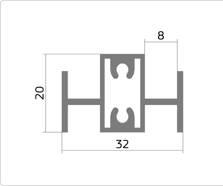 Профиль МП1-14 серебро